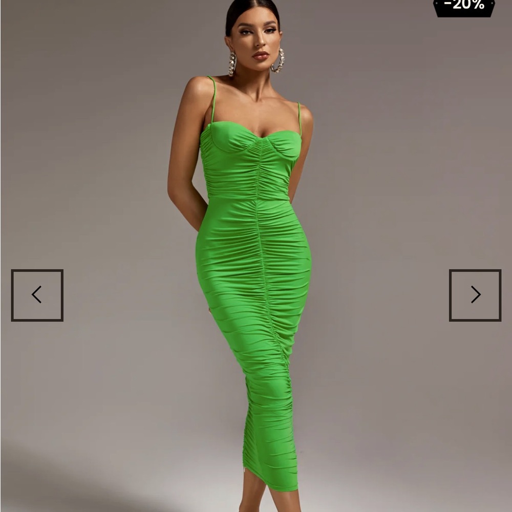 Green Bodycon Cocktail dress